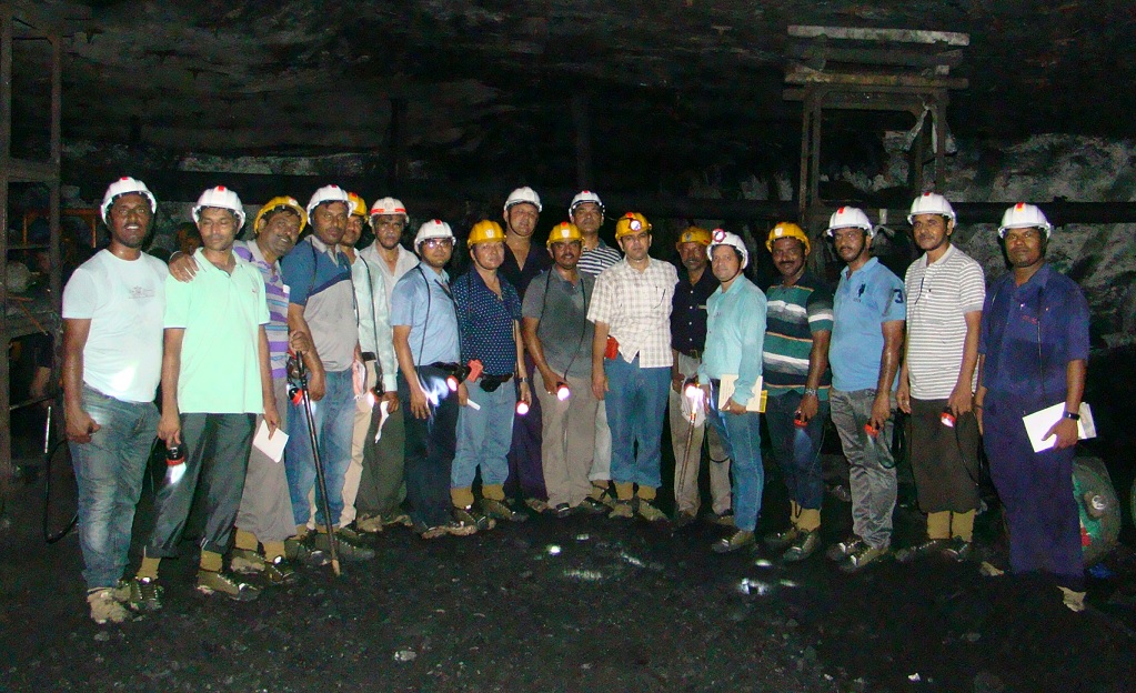 Participants of SCCL at the Training Programme at an Underground Colliery