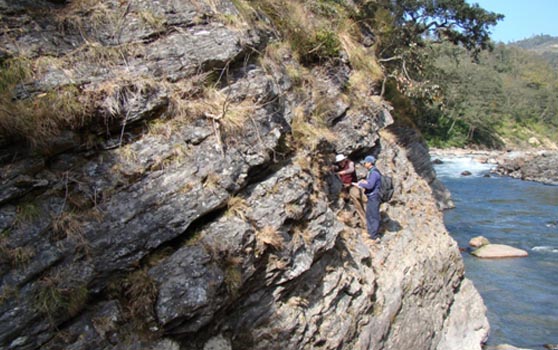 DPR stage geological investigations for Bunakha hydroelectric project, Bhutan