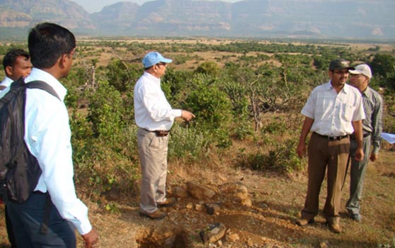 Maximum Principal Stress distribution after complete excavation of a cavern