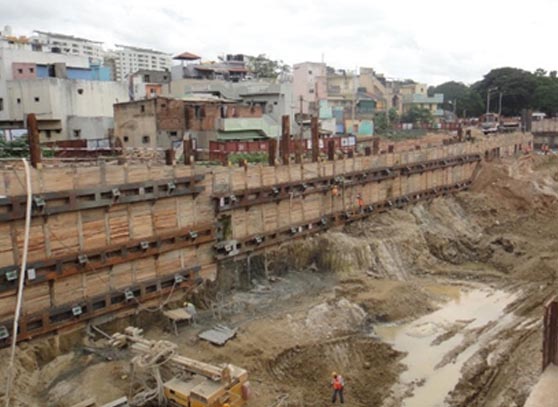 Controlled blasting for underground station at Bengaluru Metro