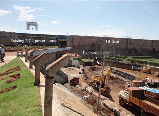 Controlled blast design to excavate hard rock for the Mini Hydel Projects close to an existing Dam