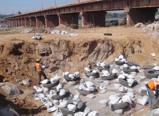 Controlled blasting for hard rock excavation to construct new bridge