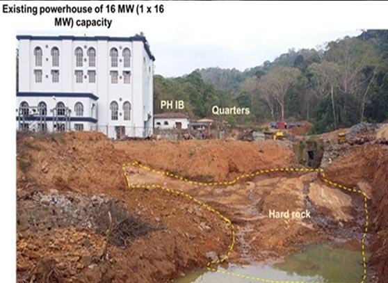 Controlled blast design to excavate hard rock for the Mini Hydel Projects close to an existing power house structure.