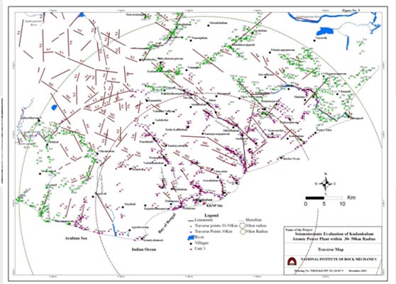 Seismotectonic map of 300 km radius