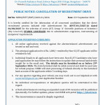 RECRUITMENT CANCELLATION NOTICE